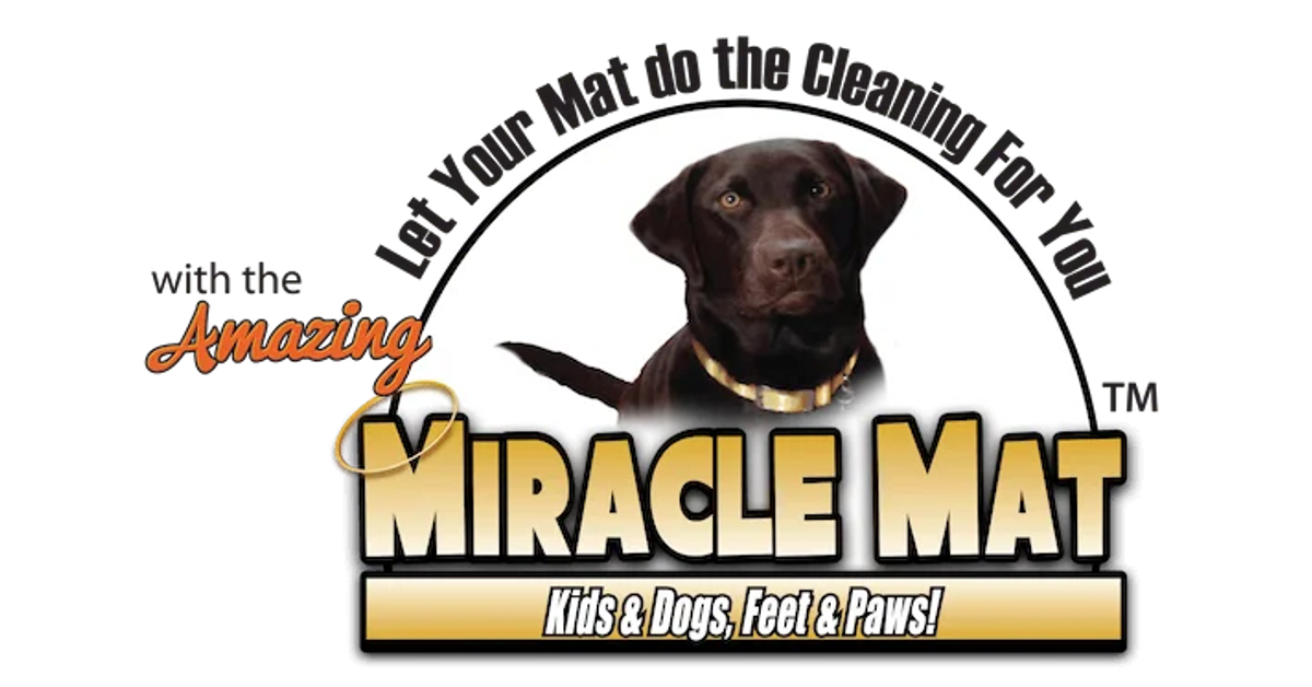 Dog paw top cleaning mat