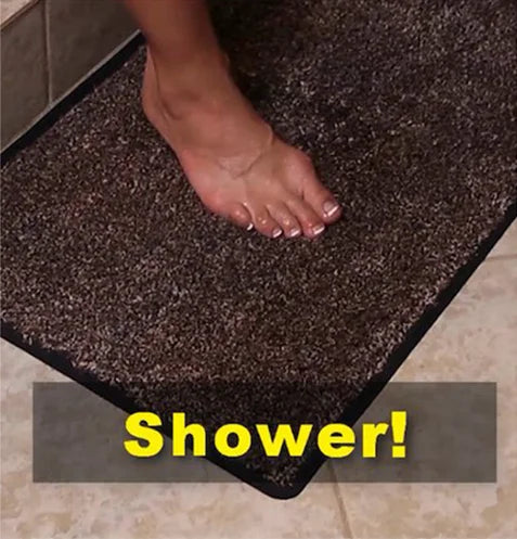 Miracle Mat can be used as a shower mat , door mat & mud mat